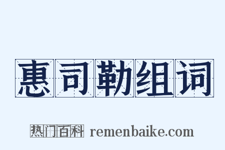 惠司勒组词是什么意思的图片
